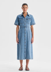 Jacque Denim Shirt Dress