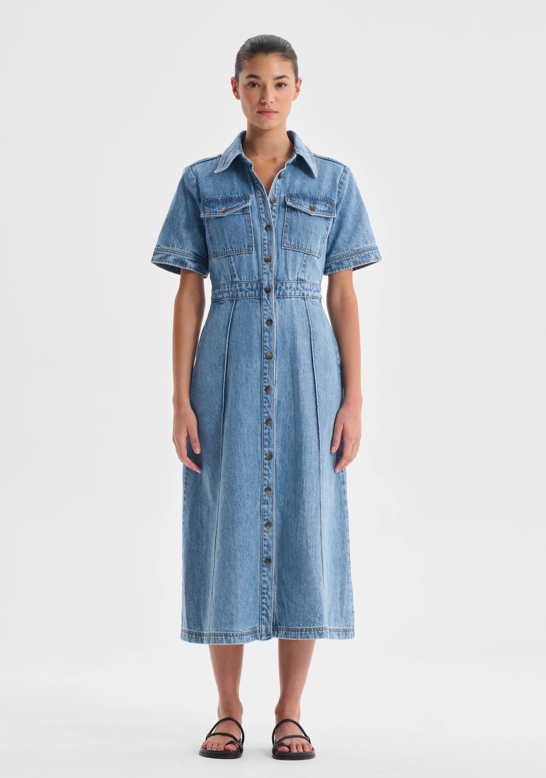 Jacque Denim Shirt Dress