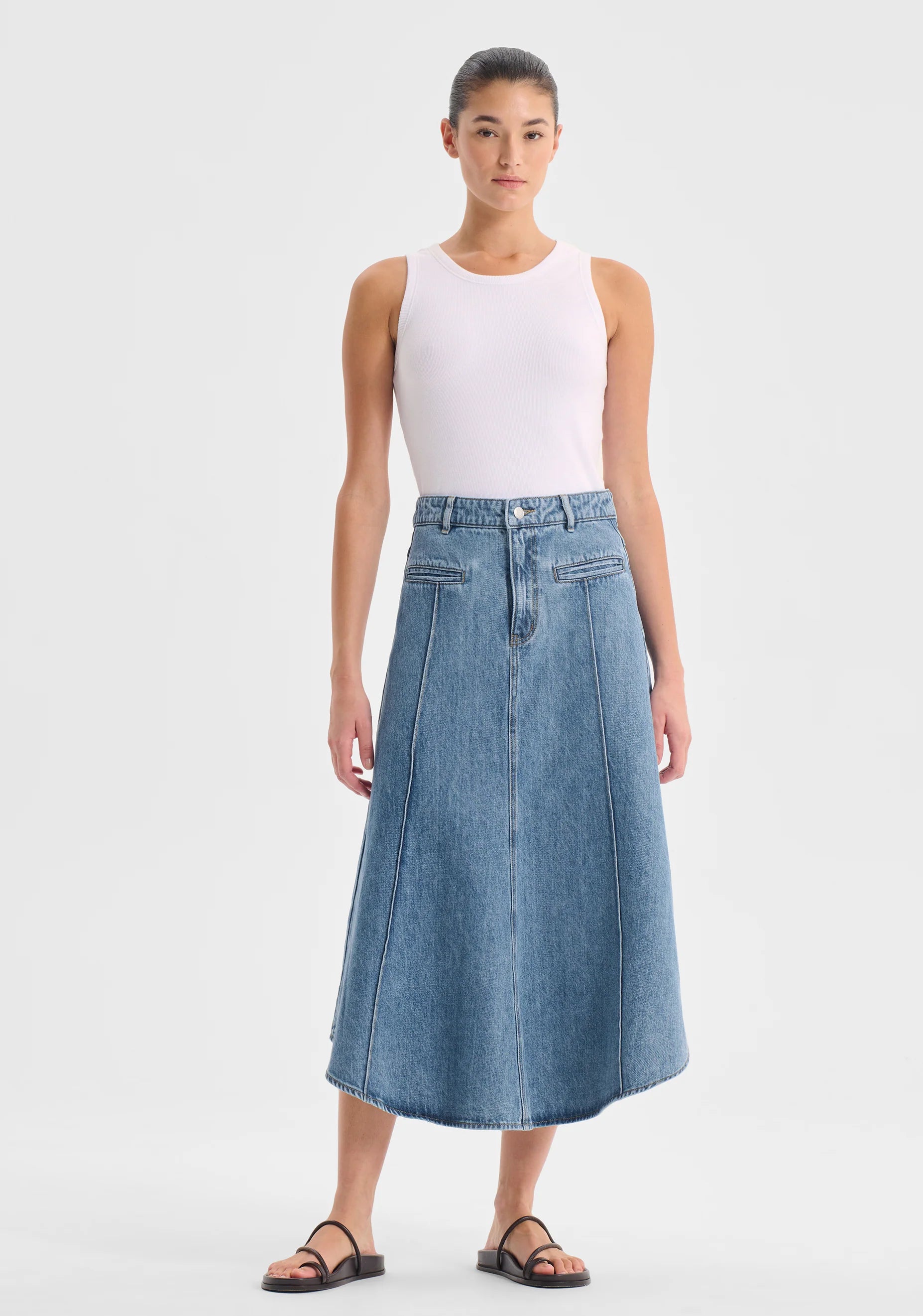 Jacque Denim Skirt