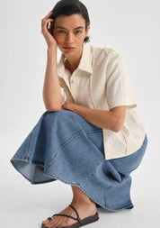 Jacque Denim Skirt