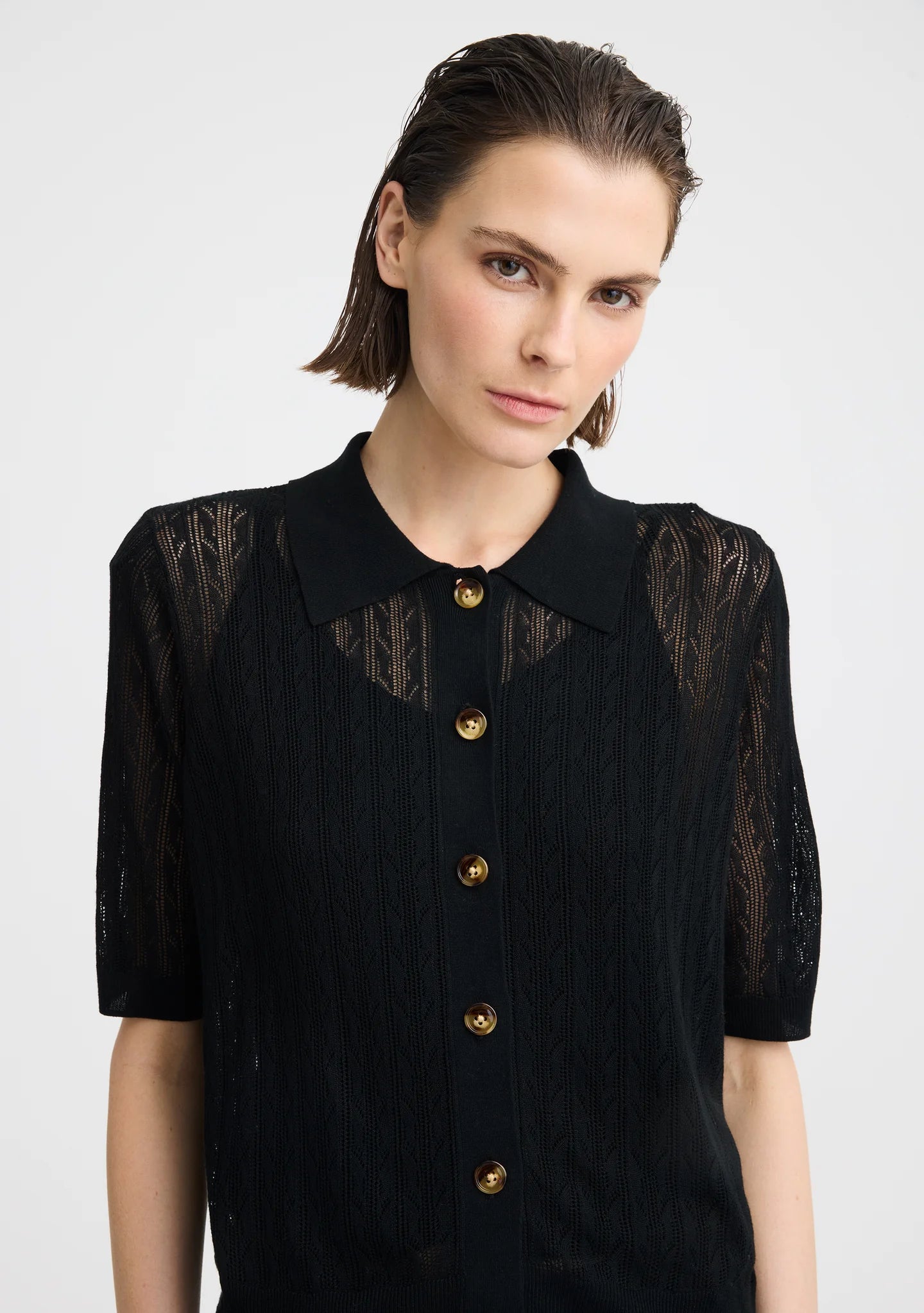 Brioni Knit Cardigan- Black