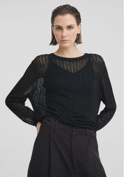 Brioni Knit Pullover- Black