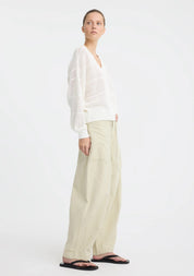 Elira Knit Pullover- White