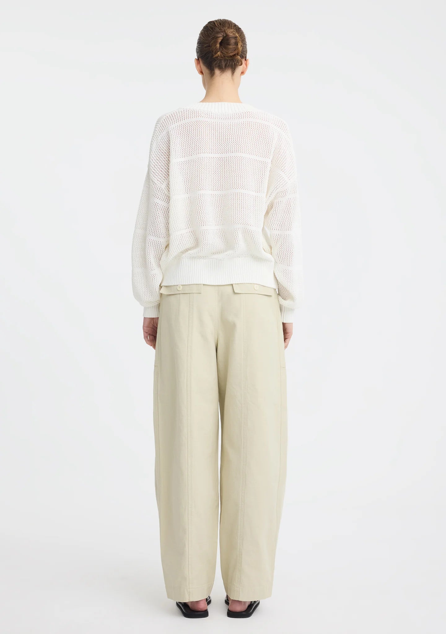 Elira Knit Pullover- White