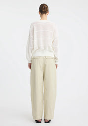 Elira Knit Pullover- White