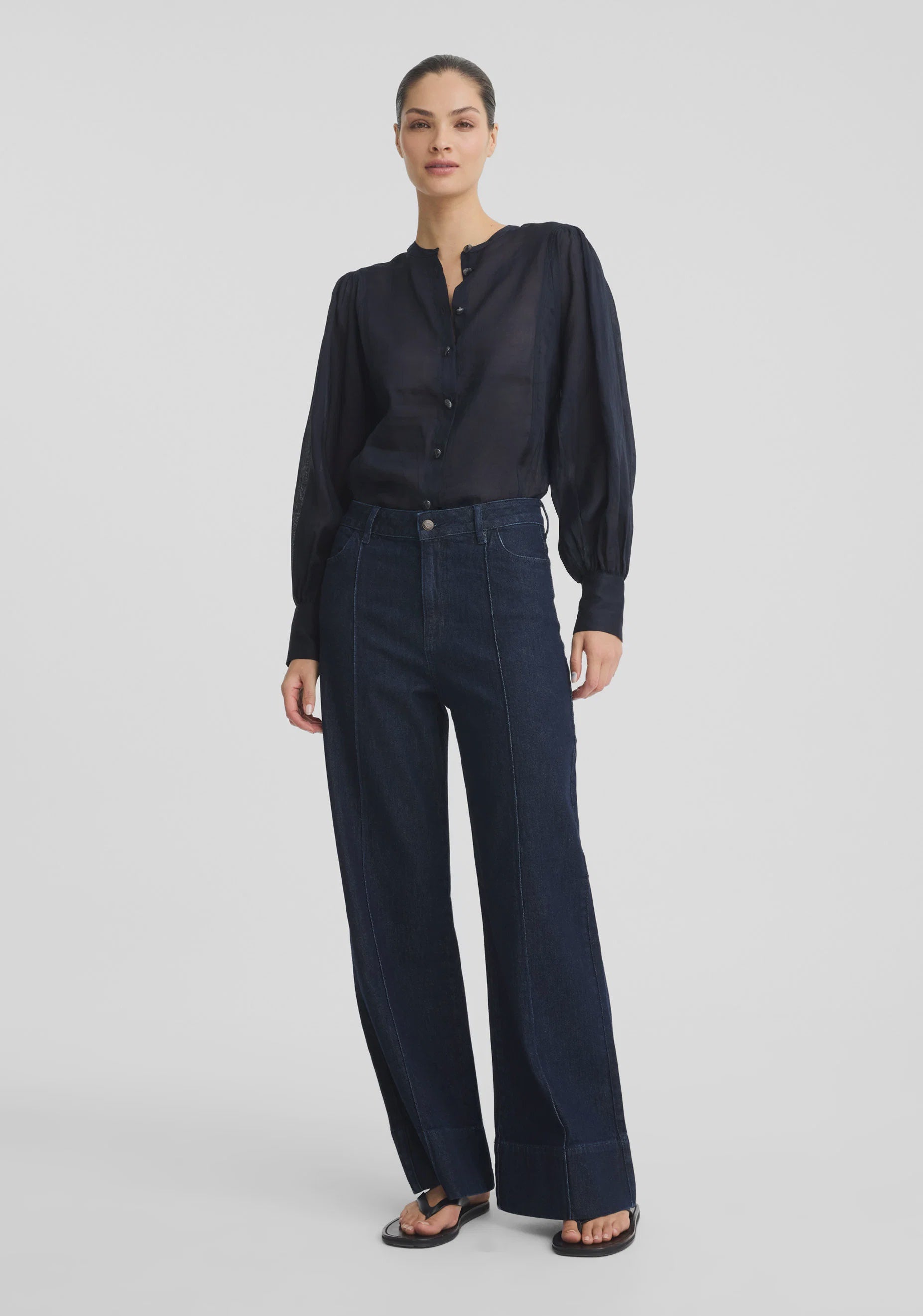Hewitt Blouse- Indigo