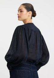 Hewitt Blouse- Indigo