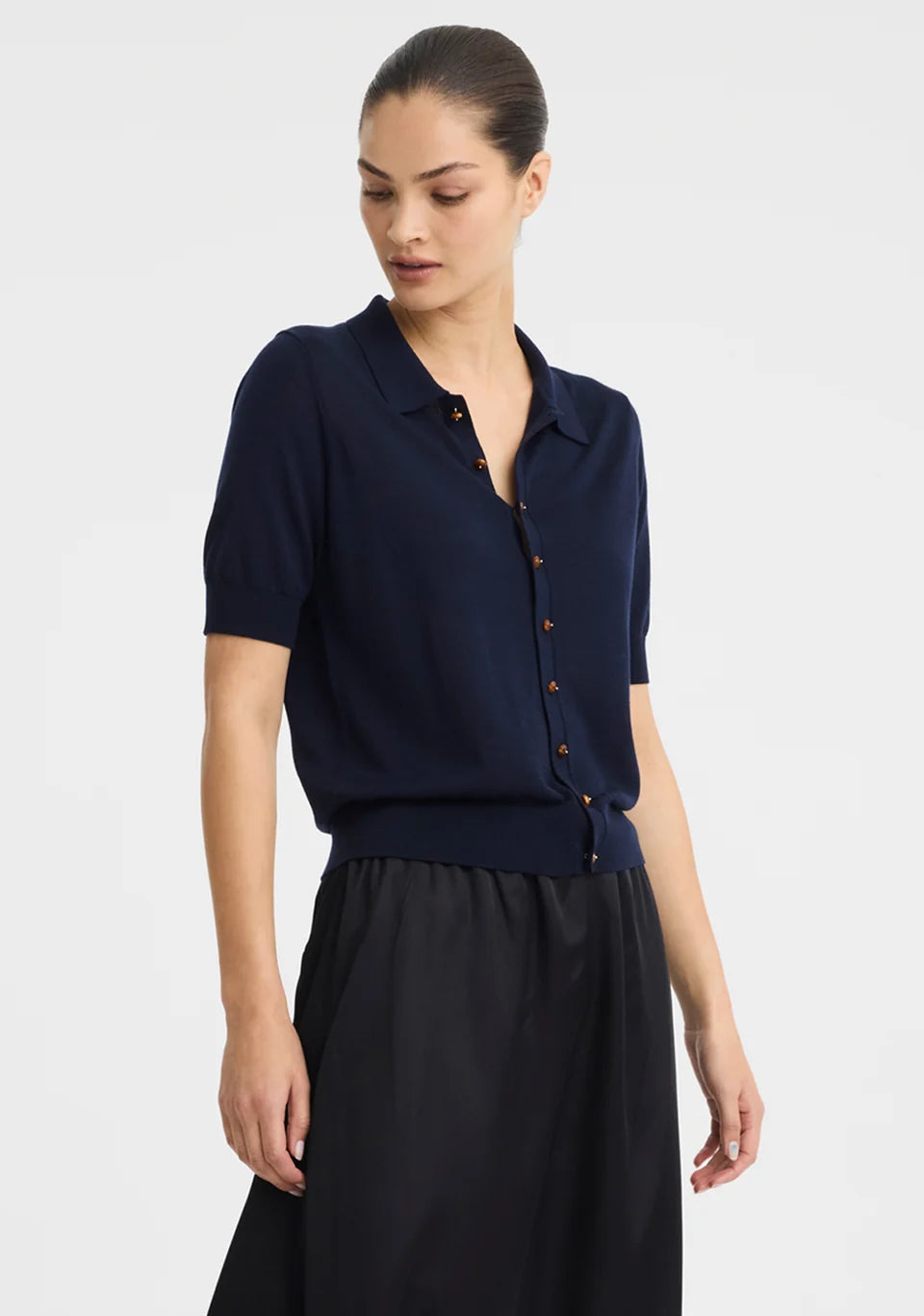 Micah Knit Cardigan - Navy