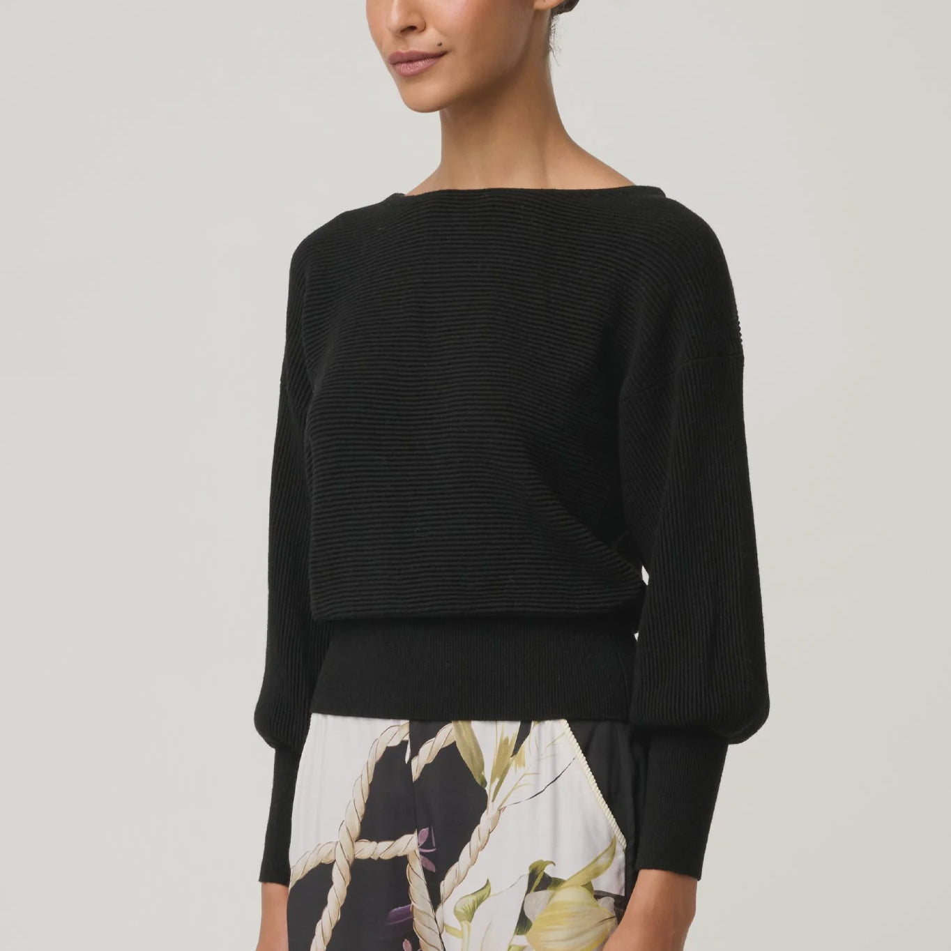 Clarissa Merino Reversible Knit Top - Presence Hamilton