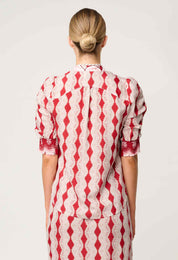 Calantha Ruched Sleeve Shirt