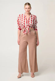 Calantha Ruched Sleeve Shirt