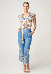 Luma Cotton Silk Flutter Sleeve Top