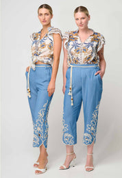 Luma Cotton Silk Flutter Sleeve Top