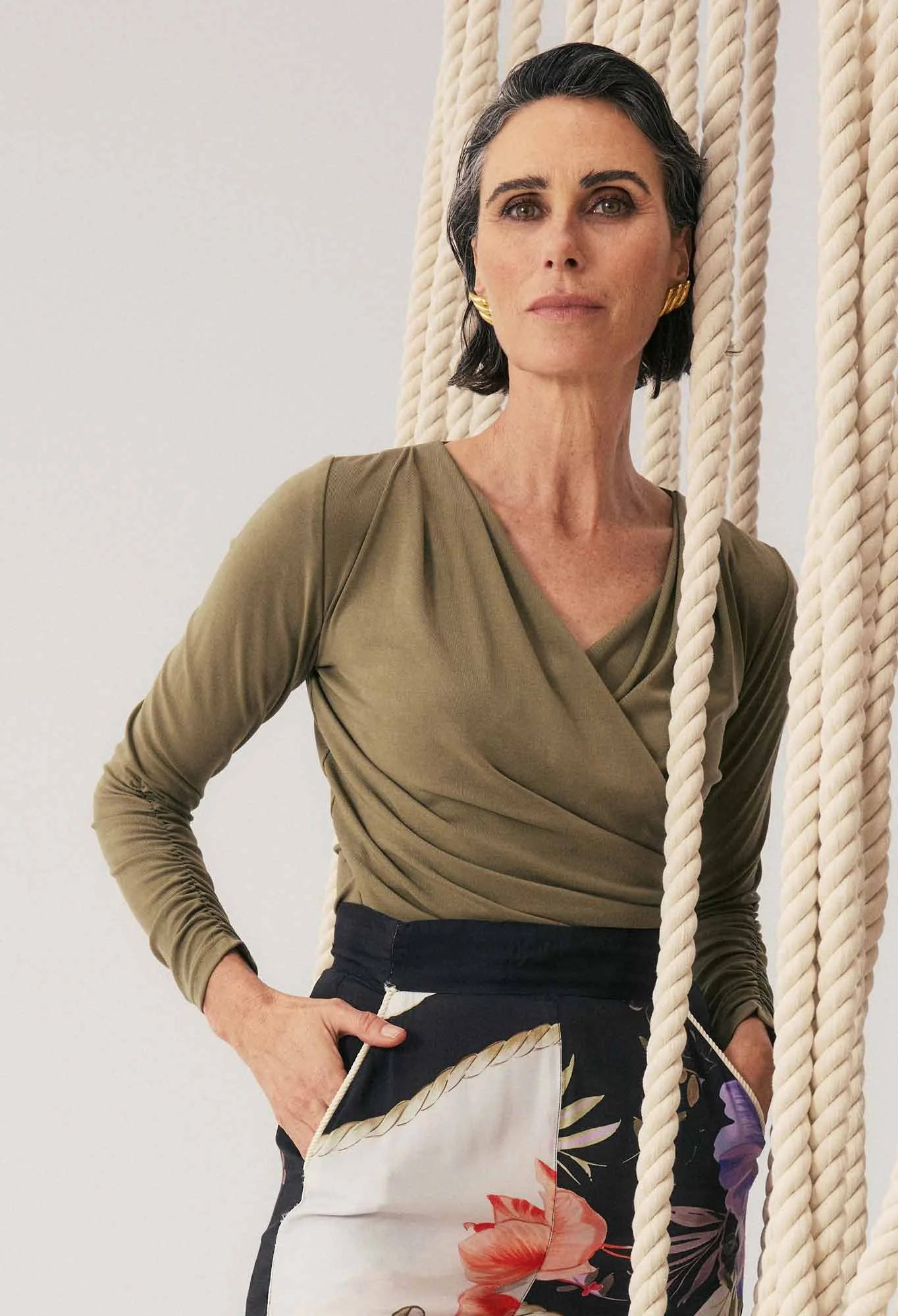Aster Lyocell Wrap Top - Presence Hamilton