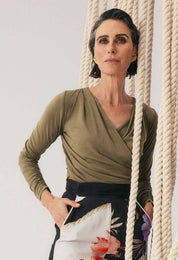 Aster Lyocell Wrap Top - Presence Hamilton
