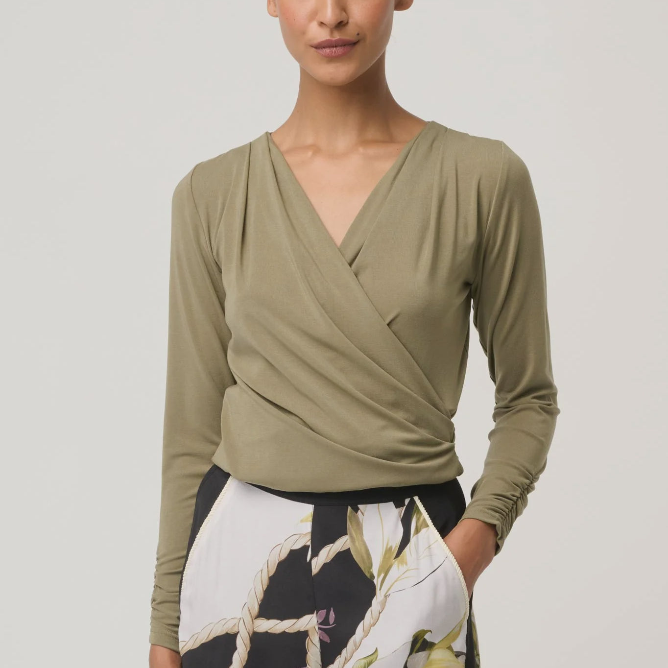 Aster Lyocell Wrap Top - Presence Hamilton