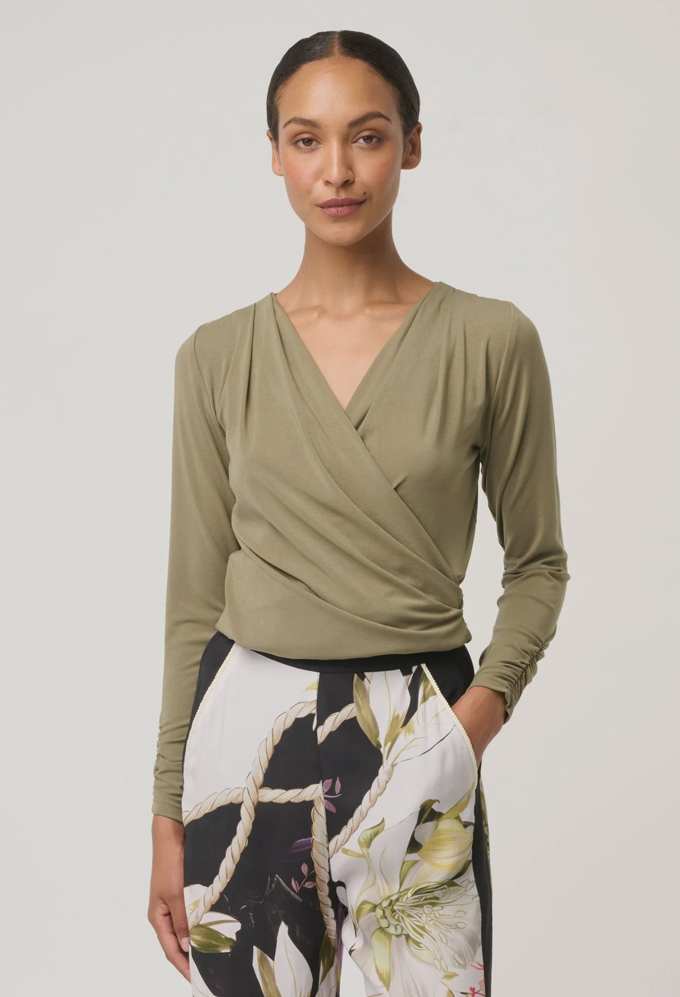 Aster Lyocell Wrap Top - Presence Hamilton