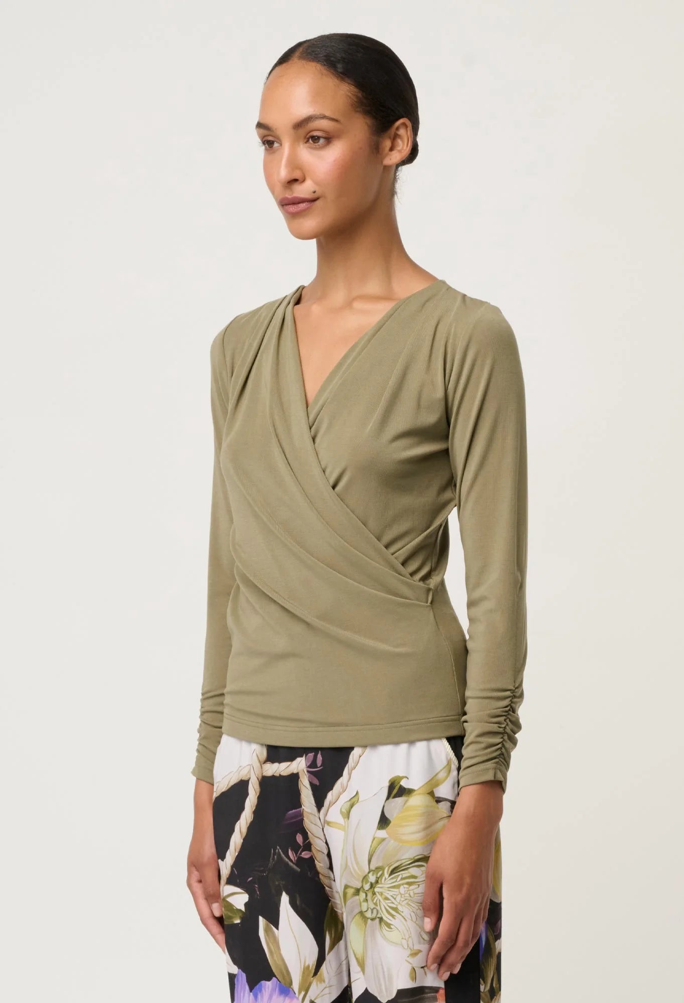 Aster Lyocell Wrap Top - Presence Hamilton