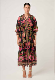 Carmen Silk Cotton Maxi Dress