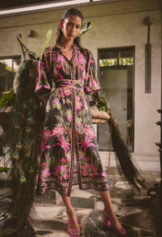 Carmen Silk Cotton Maxi Dress