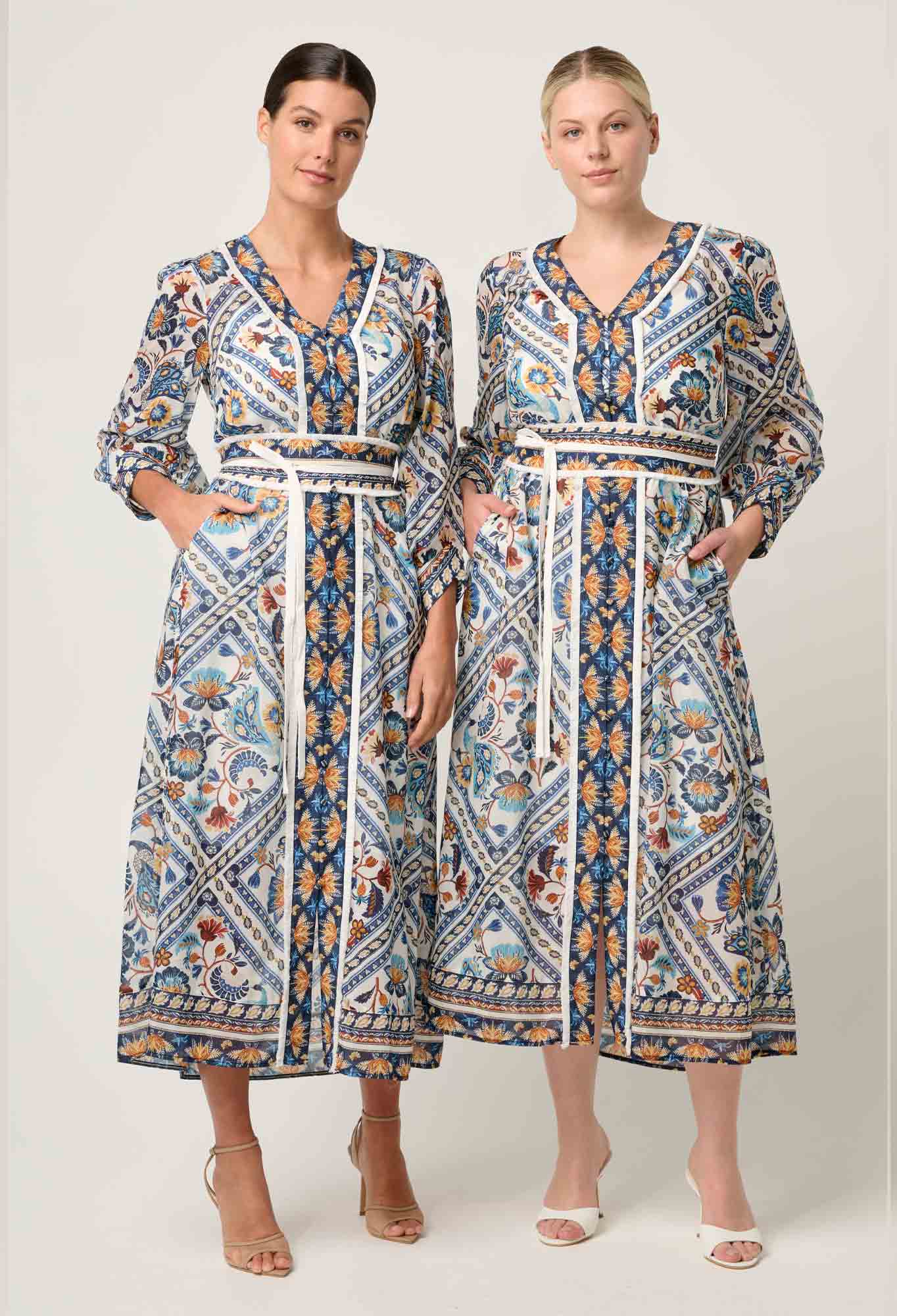 Alexis Silk Cotton Midi Dress