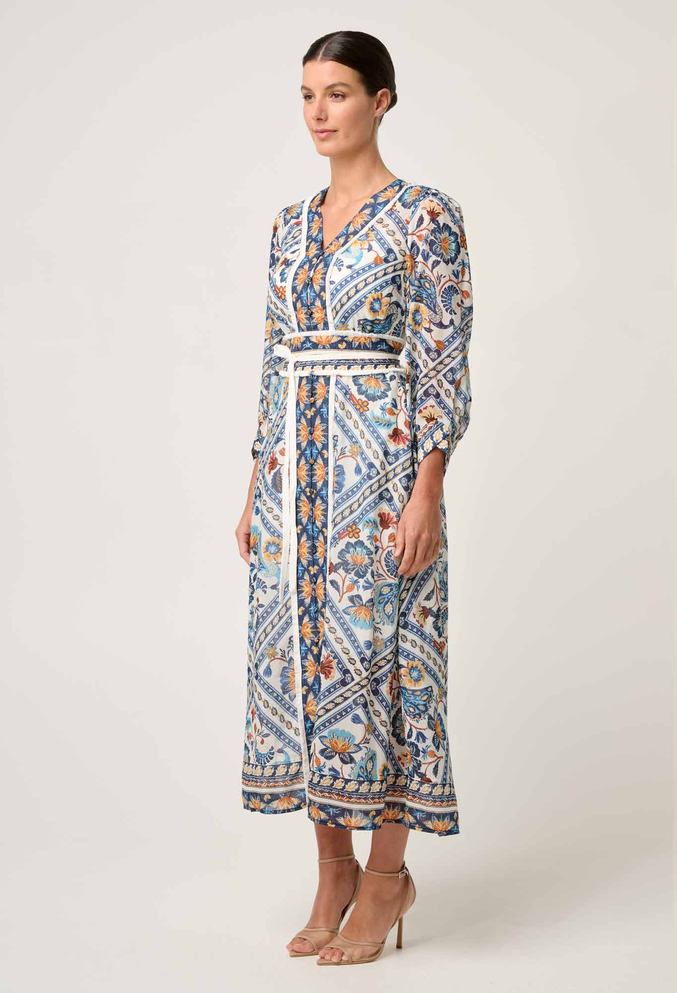 Alexis Silk Cotton Midi Dress