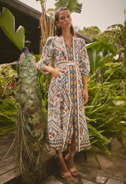 Alexis Silk Cotton Midi Dress