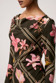 Jayden Dress-Obsidan bloom