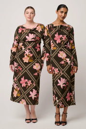 Jayden Dress-Obsidan bloom