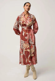 Edith Column Dress- Cathedral Botanic - Presence Hamilton