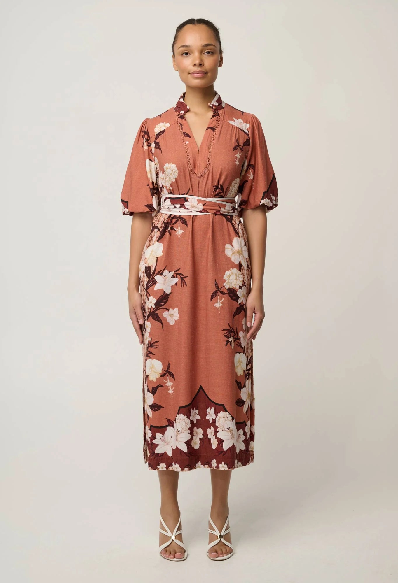 Gisela Column Midi Dress-Amber Vine