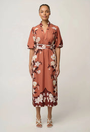 Gisela Column Midi Dress-Amber Vine