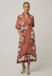Gisela Column Midi Dress-Amber Vine