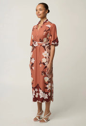 Gisela Column Midi Dress-Amber Vine