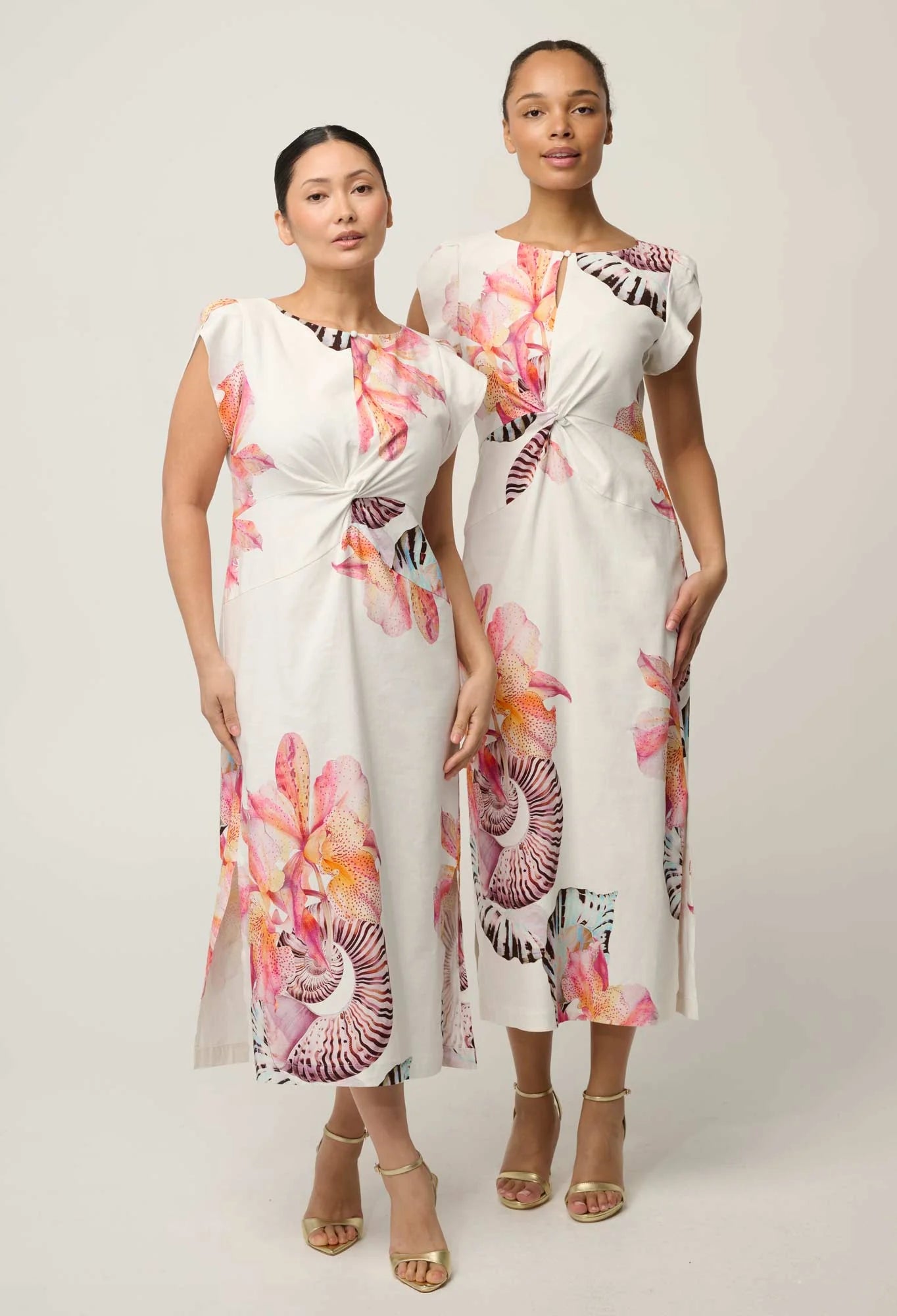 Geneva Midi Dress- Nautilus