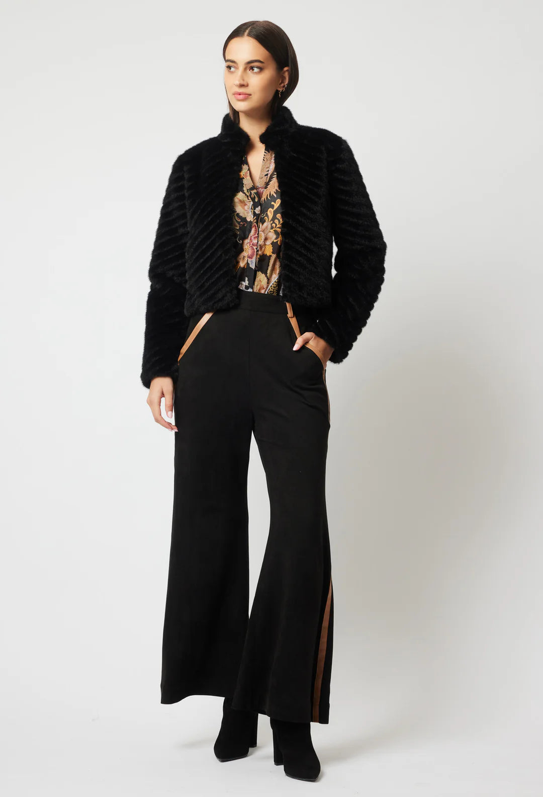Altair Faux Fur Cropped Jacket