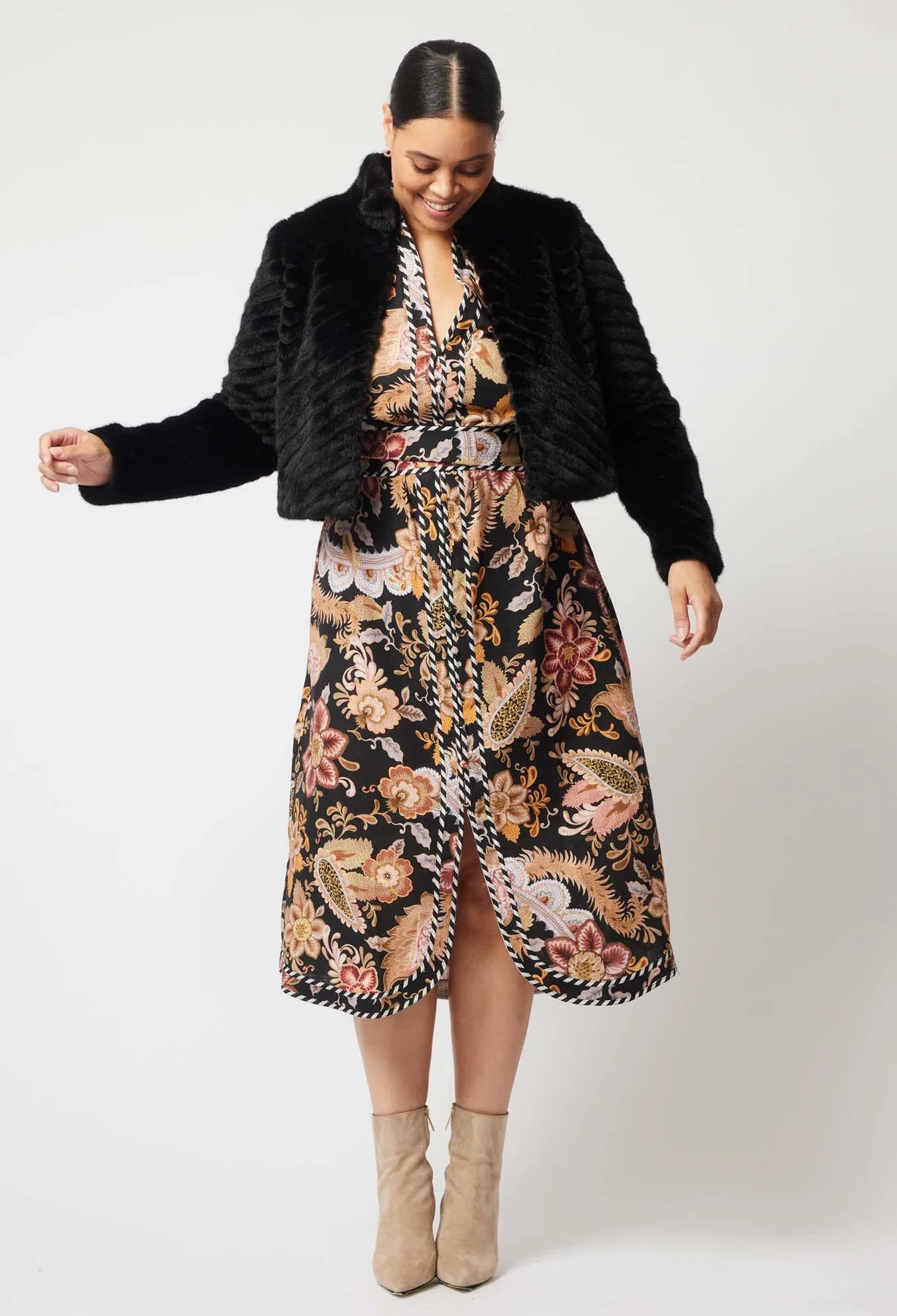 Altair Faux Fur Cropped Jacket