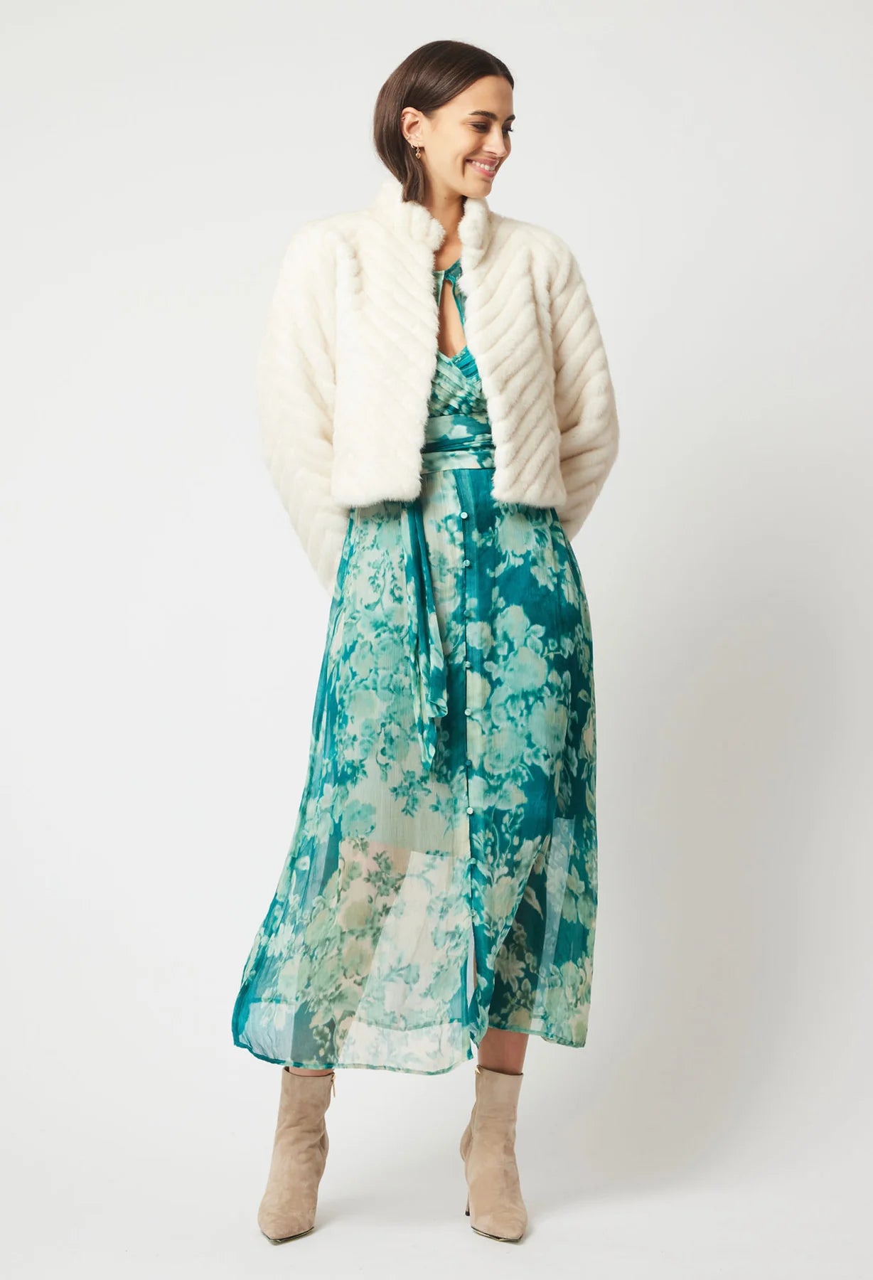 Altair Faux Fur Cropped Jacket