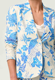Leandro Stretch Printed Blazer