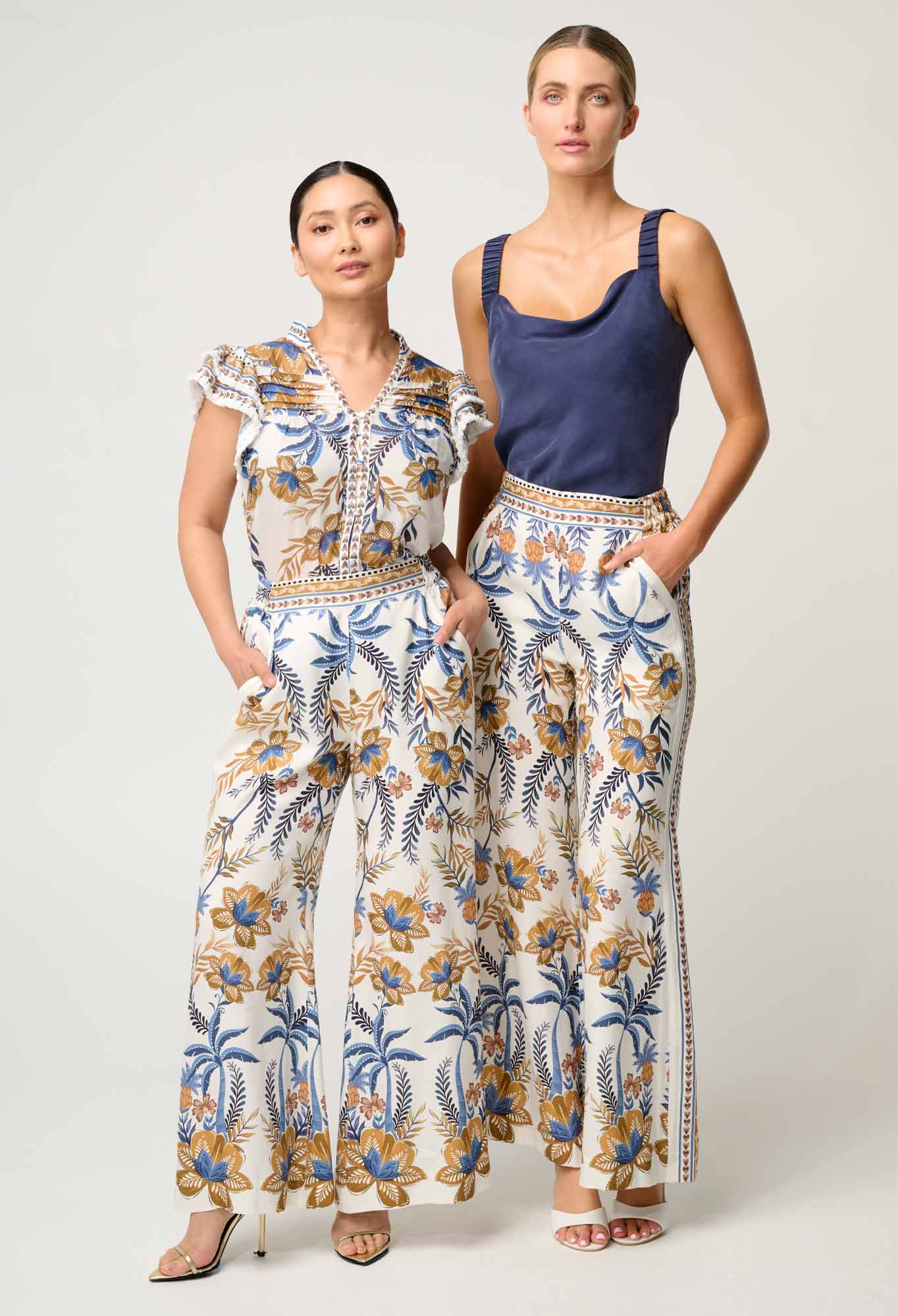 Willow Viscose Dobby Panel Pant