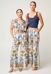 Willow Viscose Dobby Panel Pant