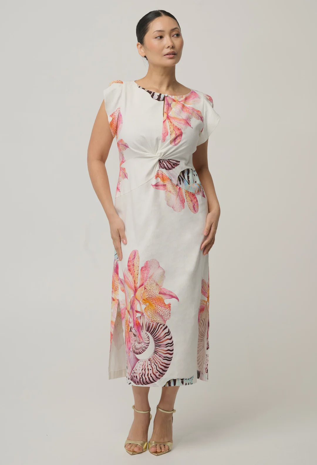 Geneva Midi Dress- Nautilus