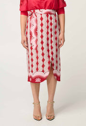 Nora Scoop Hem Midi Skirt - Petite