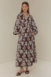 Emily Shirt Dress- Tasman Floral - Presence Hamilton