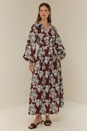 Emily Shirt Dress- Tasman Floral - Presence Hamilton