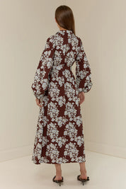 Emily Shirt Dress- Tasman Floral - Presence Hamilton