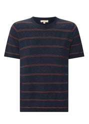 Sable Tee Stripe - Ink/Choc