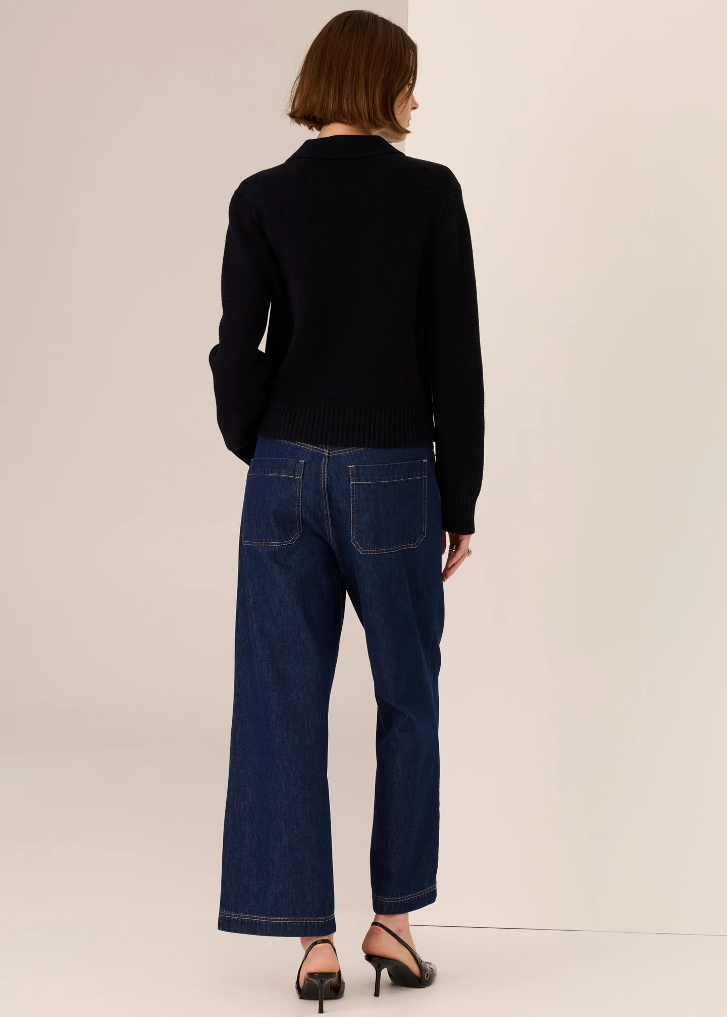 Taylor Double Knit Jacket- Ink - Presence Hamilton