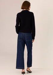 Taylor Double Knit Jacket- Ink - Presence Hamilton