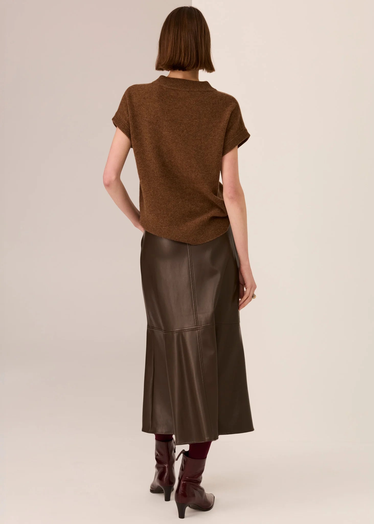 Astor Knit Top- Toffee - Presence Hamilton